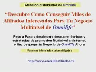 Comsigue miles de afiliados para tu negocio Omnilife