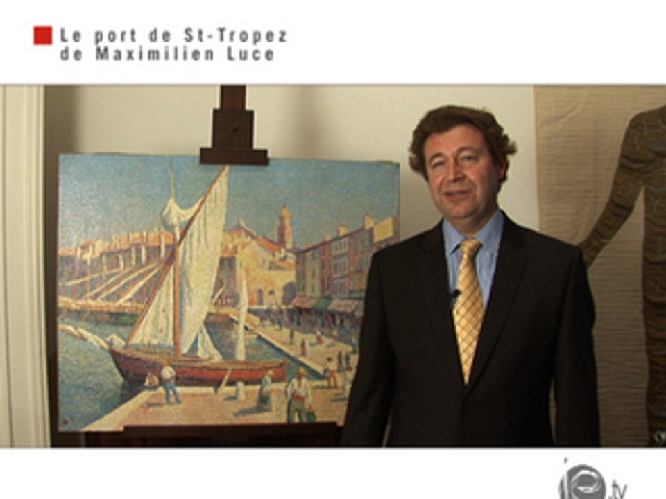 Le port de Saint-Tropez vu par Maximilien Luce