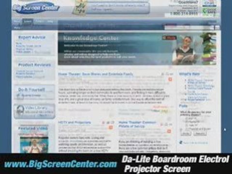 Da-Lite Boardroom Electrol Projector Screen