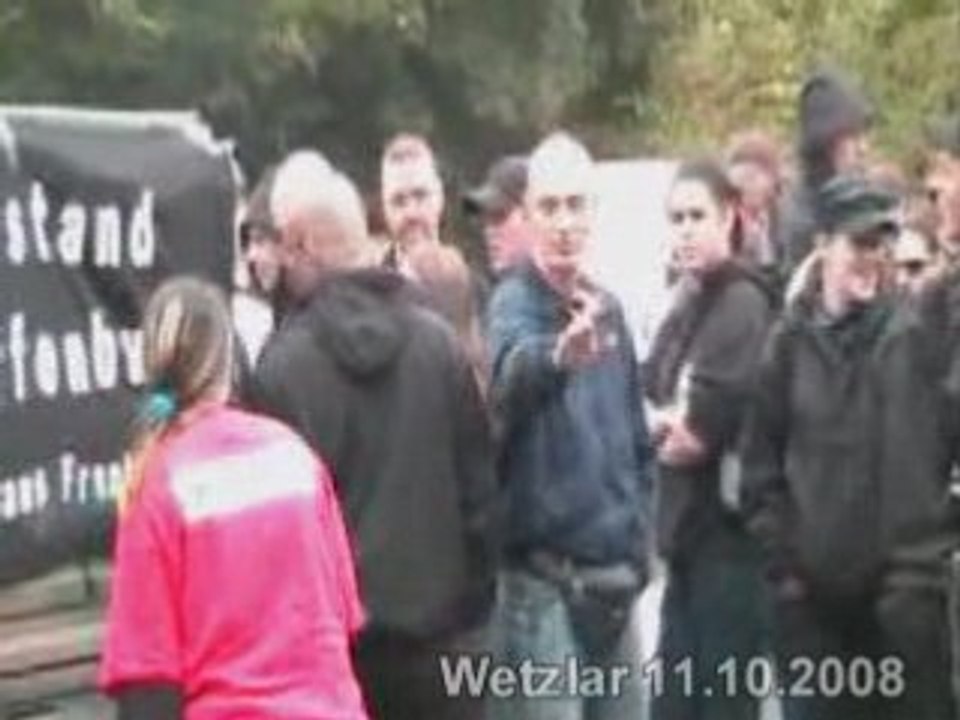 Wetzlar 11.10.2008: Nazi-Aufmarsch