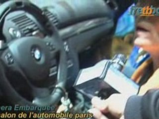 Action de GREENPEACE au salon de l'automobile paris