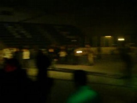 Crasheur de feu sur glace patinoire d'aubagne