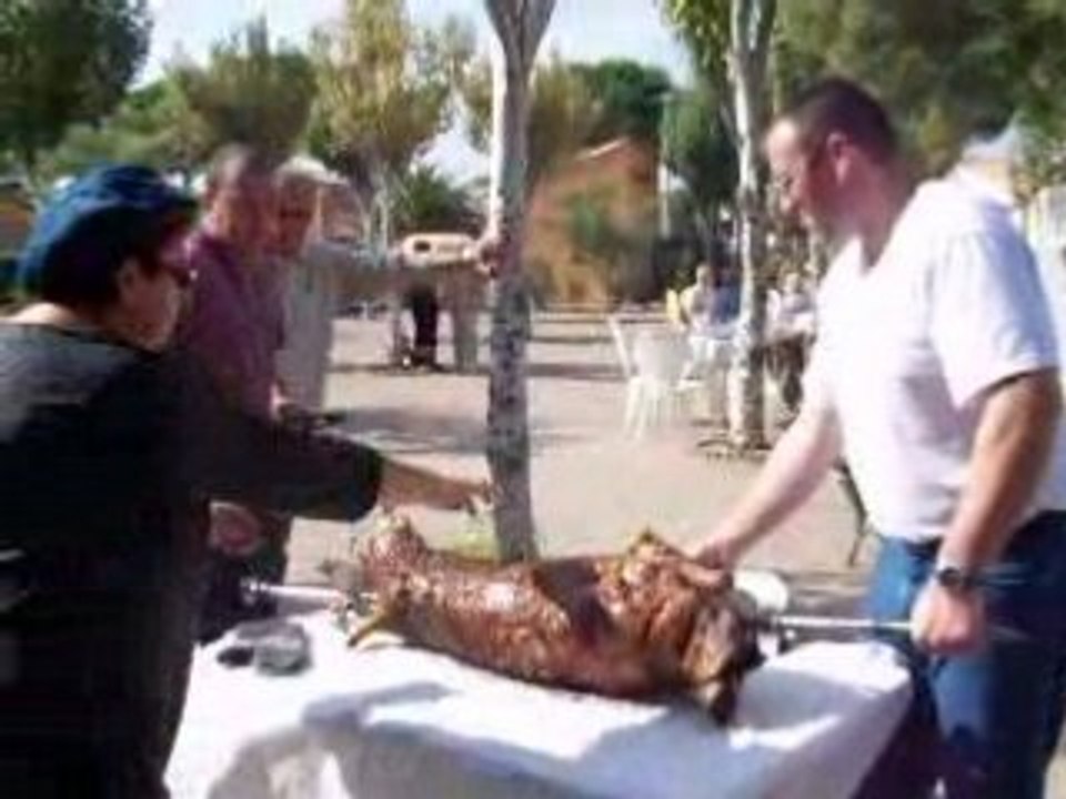 Agneau sorti feu
