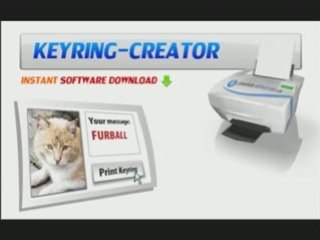 Keyrings and Fridge Magnets, Personalised gift software Keyr