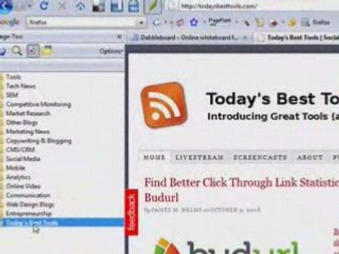 Leveraging RSS Feeds and The Sage-Too Addon For Firefox