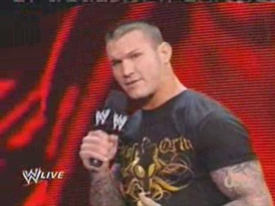 WWE RAW 13/10 Randy Orton speaks