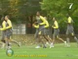 le FC Nantes à l'entrainement...Ambiance