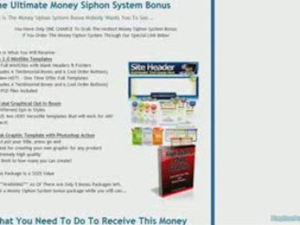 Money Siphon System Review and Bonus