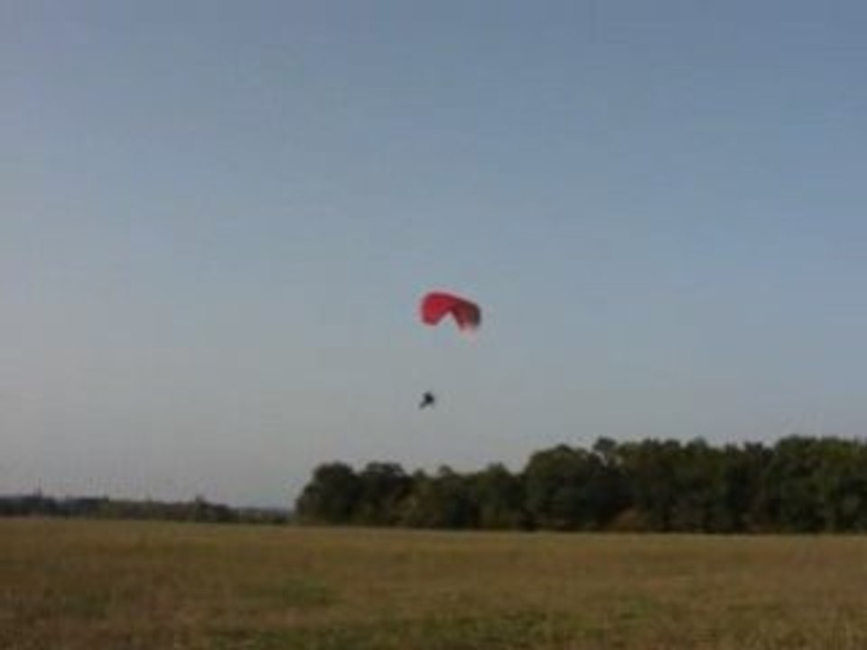 Décollage paramoteur