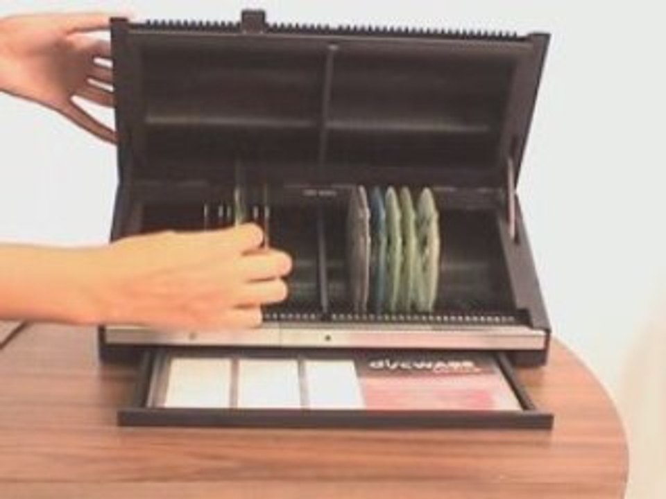 CD / DVD Storage and Organizing Box for 100 CDs or DVDs