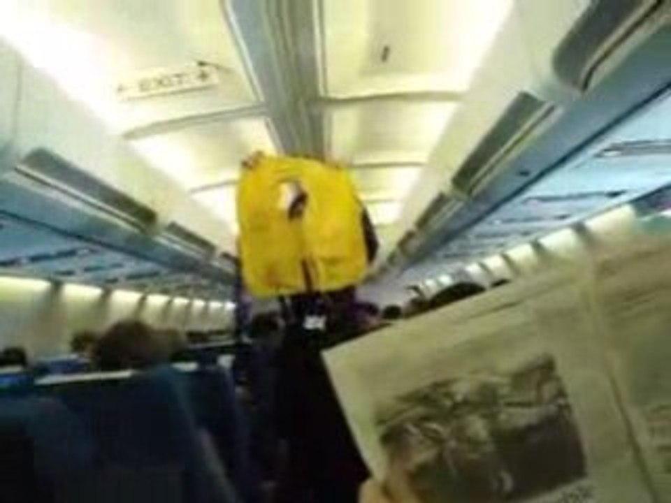 Air Plane Hostess vs Funny Drunk French Traveller
