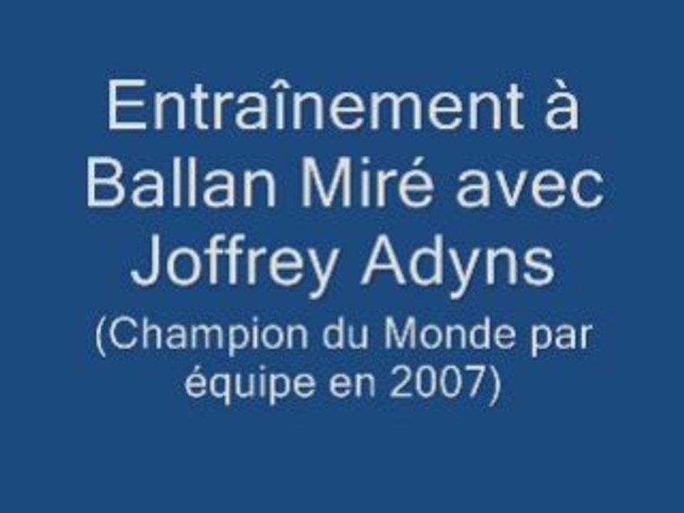 Entraînement joffrey adyns 26 & 27 janvier 2008