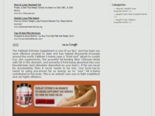 Weight loss diet supplements