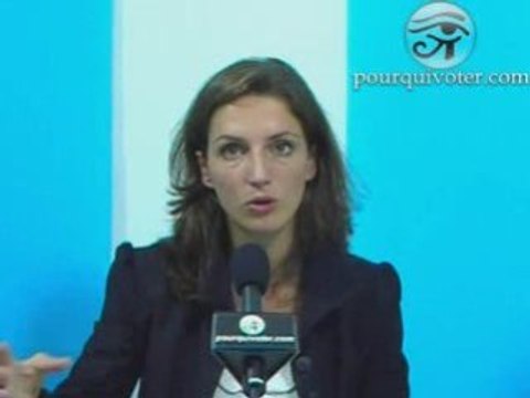 Quitterie Delmas soutient les instituteurs