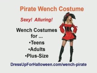 Female Pirate Wench Costume for Halloween