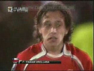 Gol de Fabian Orellana Chile 1 - Argentina 0 (C13 Bs. As)