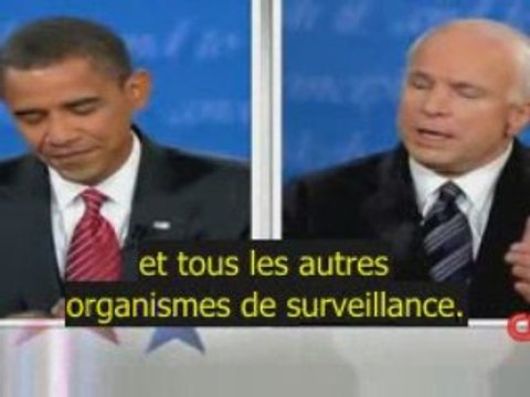 3e débat : McCain à Obama : je ne suis pas Bush (VOSTF)