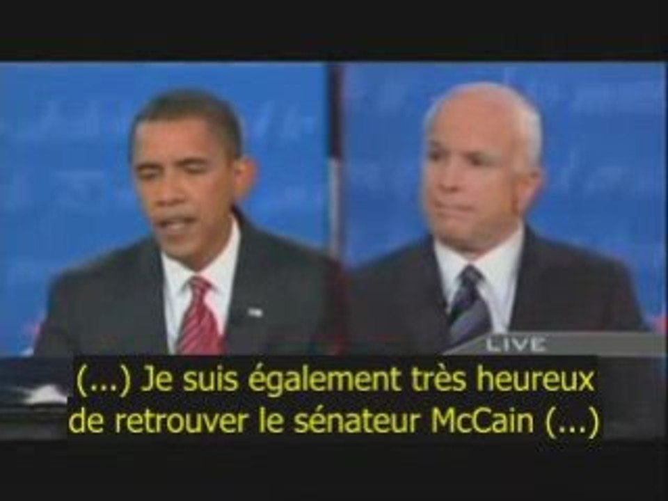 3e débat McCain Obama défendent leur plan pour l'économie
