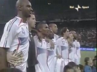 Italie - France : La Marseillaise Sifflée