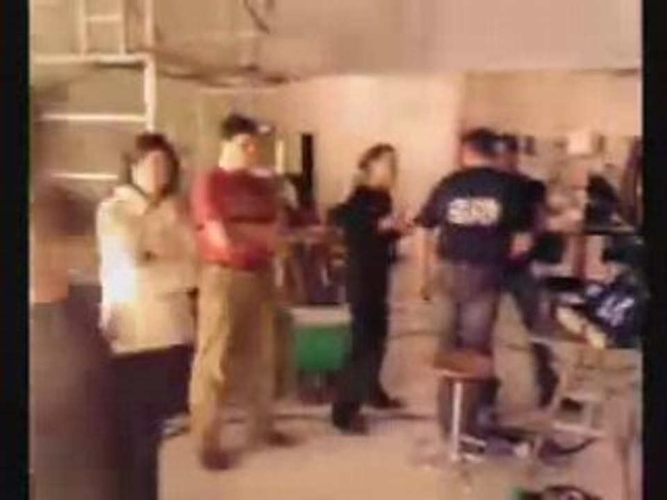 Image du tournage d'une pub