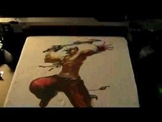 Impression directe sur textile clair