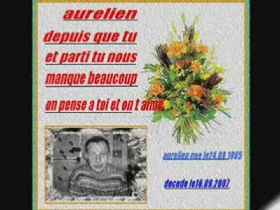 HOMMAGE A AURELIEN
