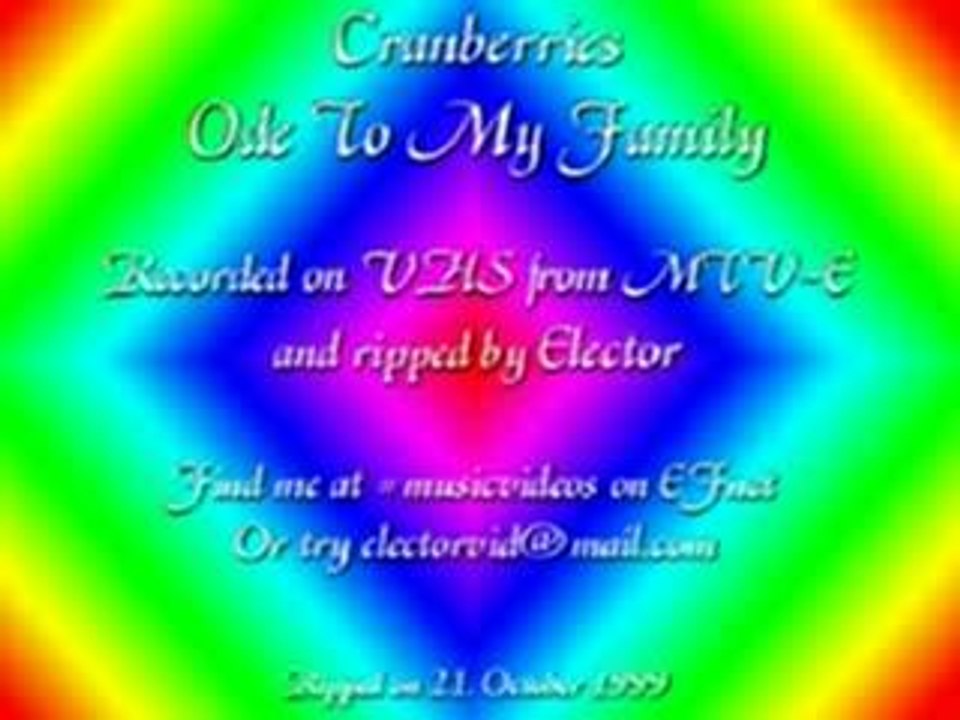Cranberrie.-,.The.Ode.To.My.Family