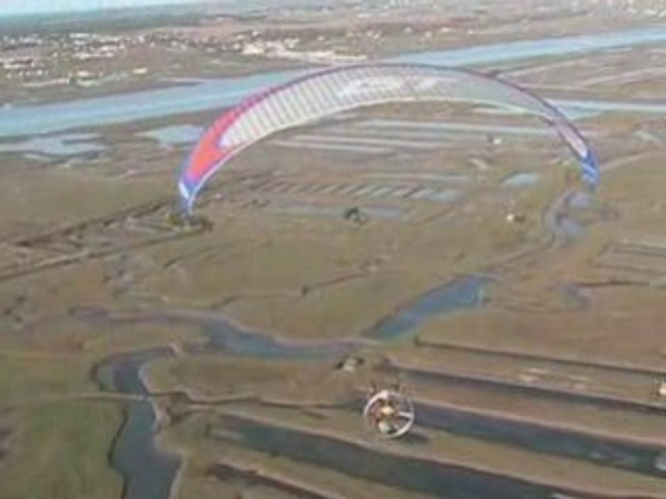 paramoteur essai camera en vol