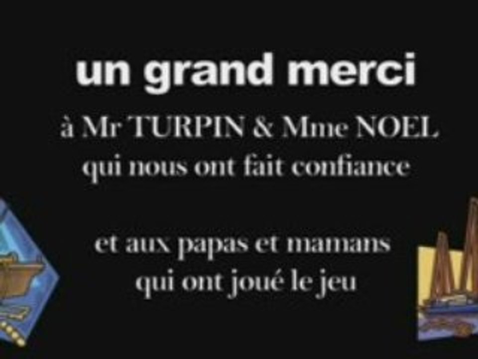 générique de fin d'un dvd sur la voile