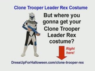 Child Clone Trooper Leader Rex Costume for Halloween