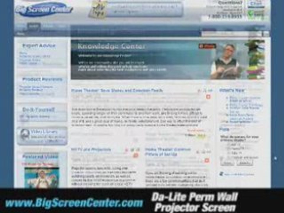 Da-Lite Perm Wall Projector Screen