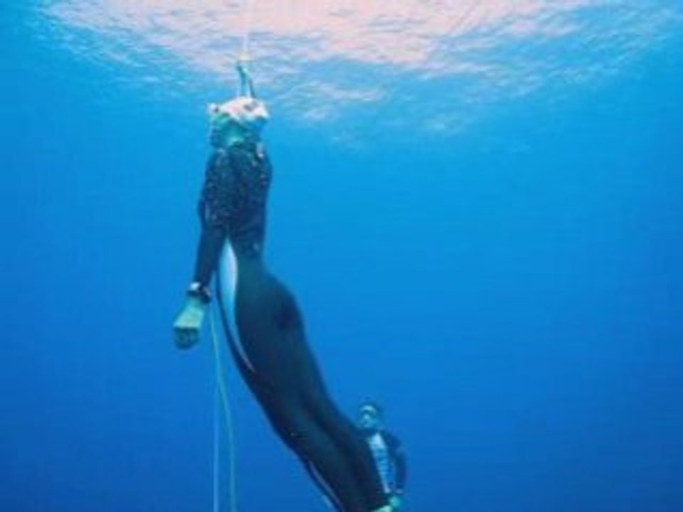 Francine - échauffement apnée avec un peu d'immersion libre