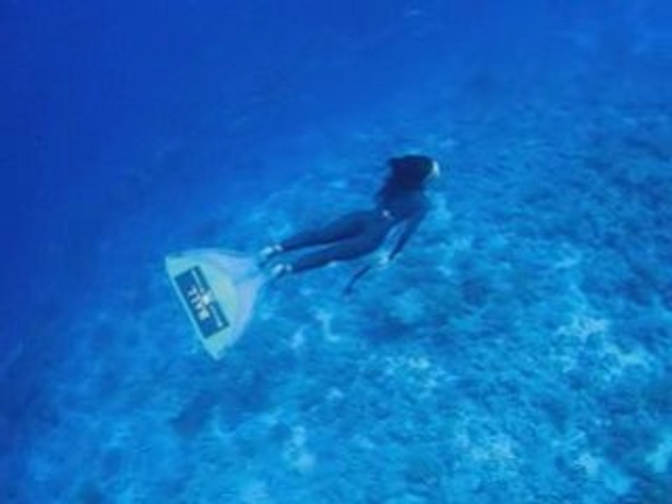 Julie Gautier snorkeling profond à Ras Mohammed