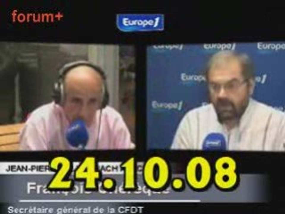 ITW de François Chérèque (24.10.08)