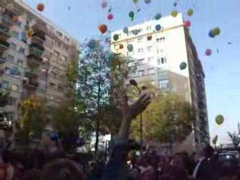 lâcher de ballons - fête des 20 ans de la chapelle