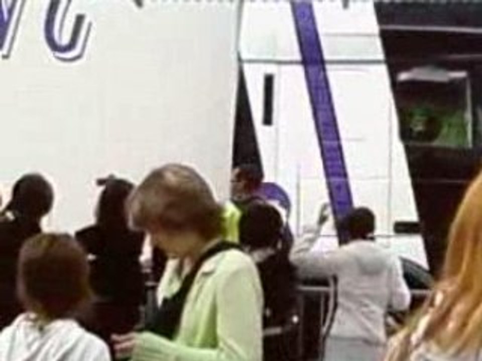 Arrivée des roll tour a Genève arena 12 juillet