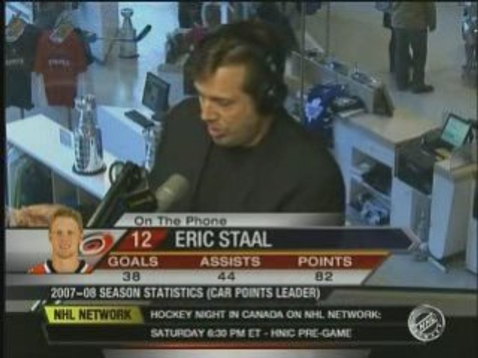 Eric Staal on NHL Live