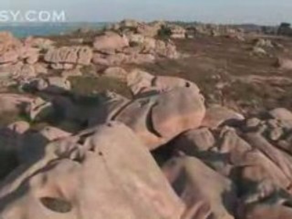 Survol du coté de Trégastel, Côtes-d’Armor, Bretagne