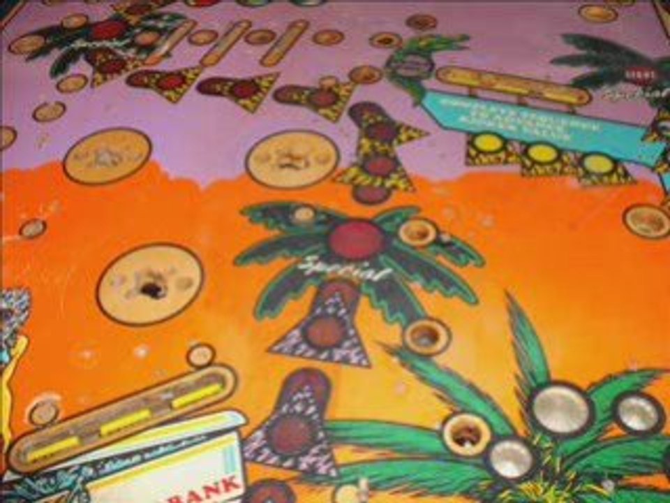 Remise en état d'un flipper gottlieb spring break de 1987