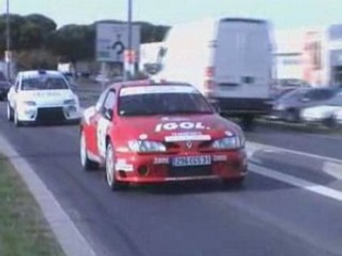 Rallye cotes du tarn 2008 Parc Fermé décharge auto Gaillac