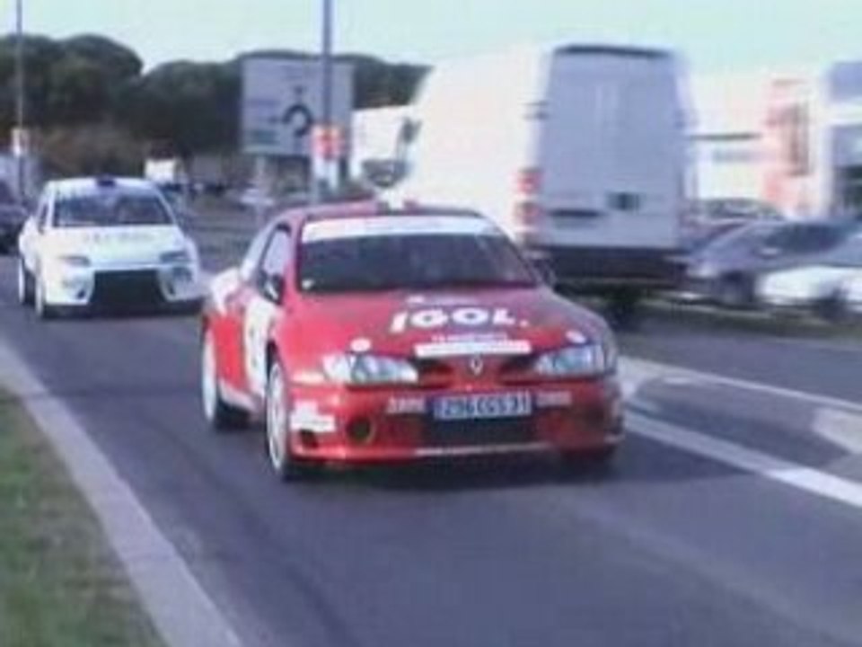 Rallye cotes du tarn 2008 Parc Fermé décharge auto Gaillac