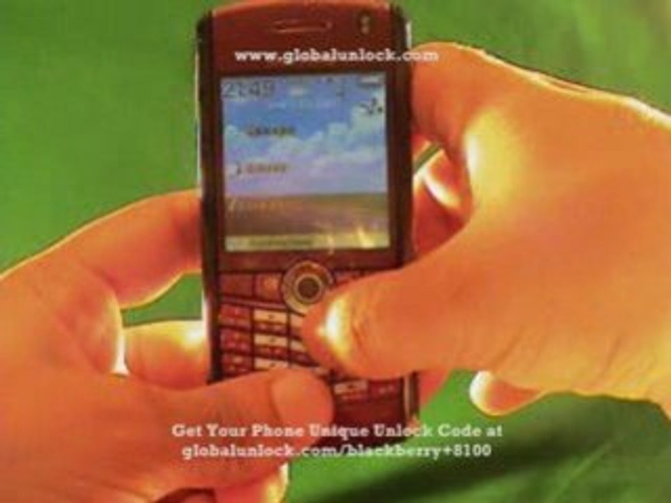Blackberry 8100 Pearl Unlock - How To Instructions