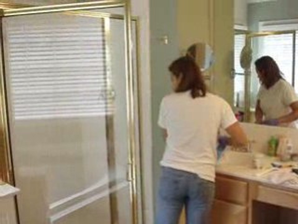 After Scrubbing, time to wash out the dirt in your bathroom