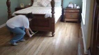 How To Mop your under your bed with an almost dry rag.