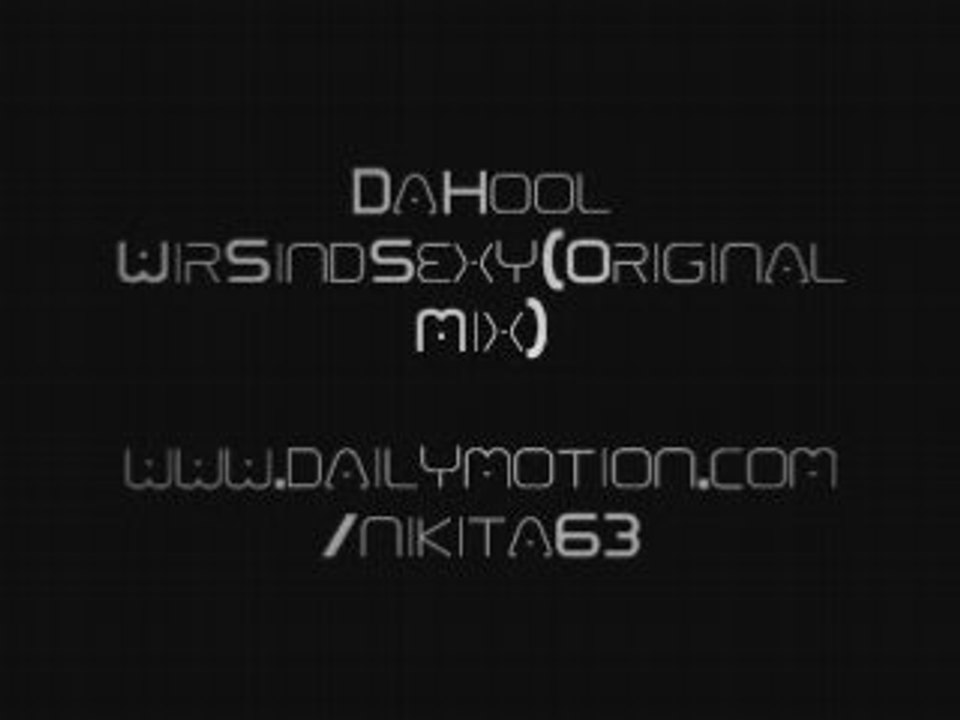 Da Hool Wir Sind Sexy (Original_Mix)