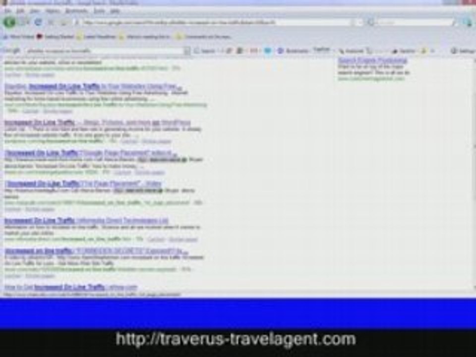 Increased Search Engine Traffic