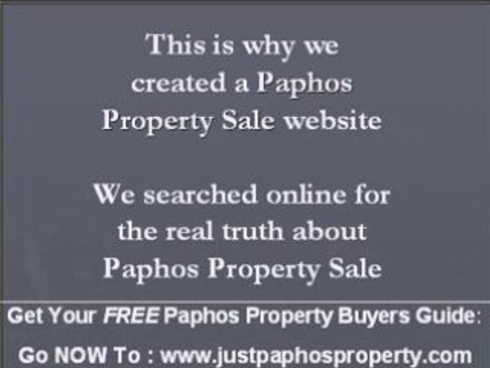 Paphos Property Sale