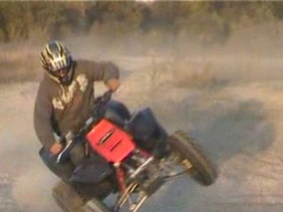 Warrior 350 petite session en 2 roue