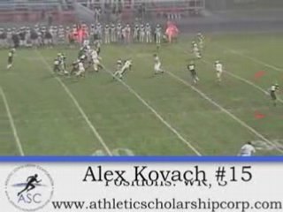 Alex Kovach #15 WR/S/KR STRONGSVILLE HIGH SCHOOL