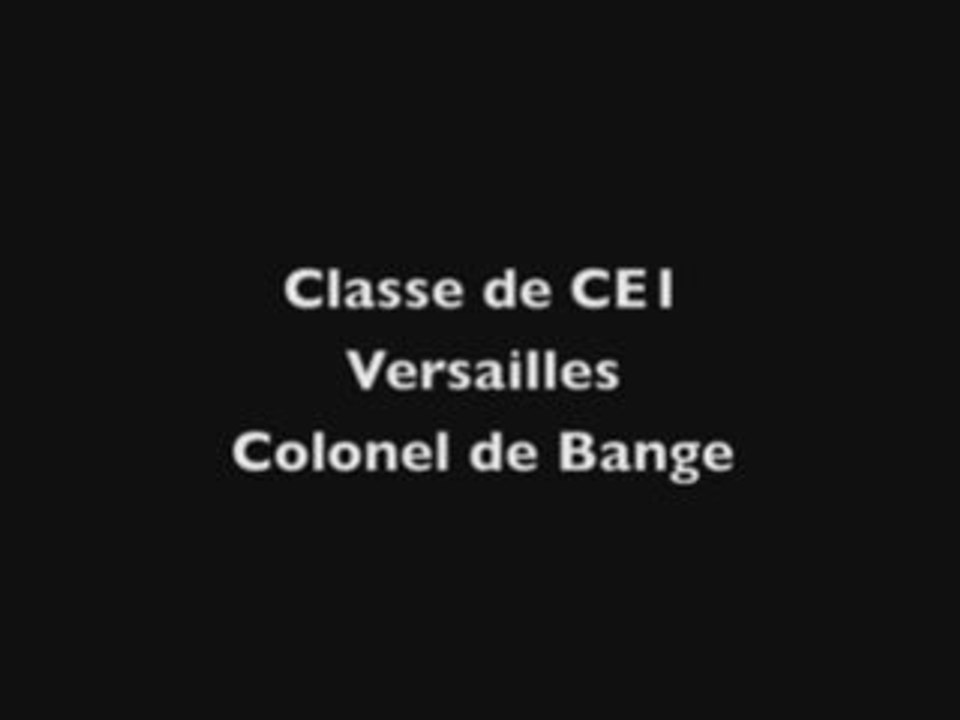 Ecole Colonel de Bange, Classe de CE1, Versailles